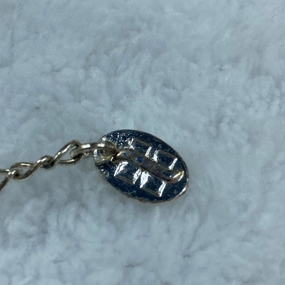 Silver Color Statement Piece Necklace Pendant Chain Multicolor Stones Extender - Picture 16 of 16